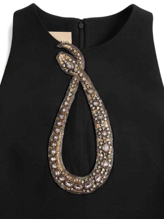 26SS 발렌티노 가라바니 숏 원피스 8B0VAKD51CFCRC Black - VALENTINO GARAVANI