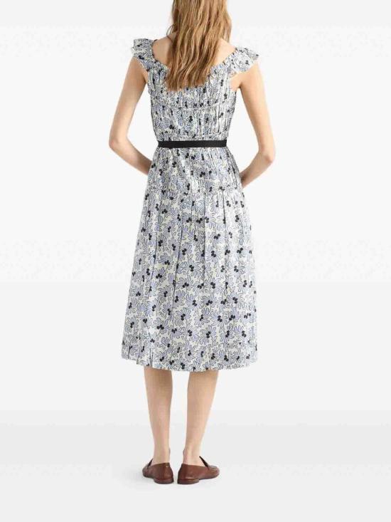 26SS 프라다 미디 원피스 P3R68H19B0SOOOF0076 Light Blue - PRADA