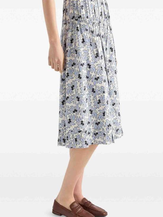 26SS 프라다 미디 원피스 P3R68H19B0SOOOF0076 Light Blue - PRADA