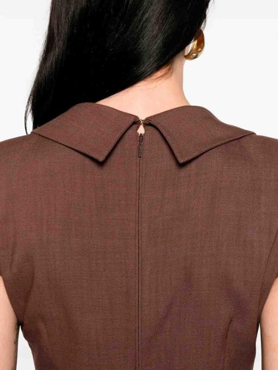 26SS 핑코 미디 원피스 106565A2W6L78 Brown - PINKO