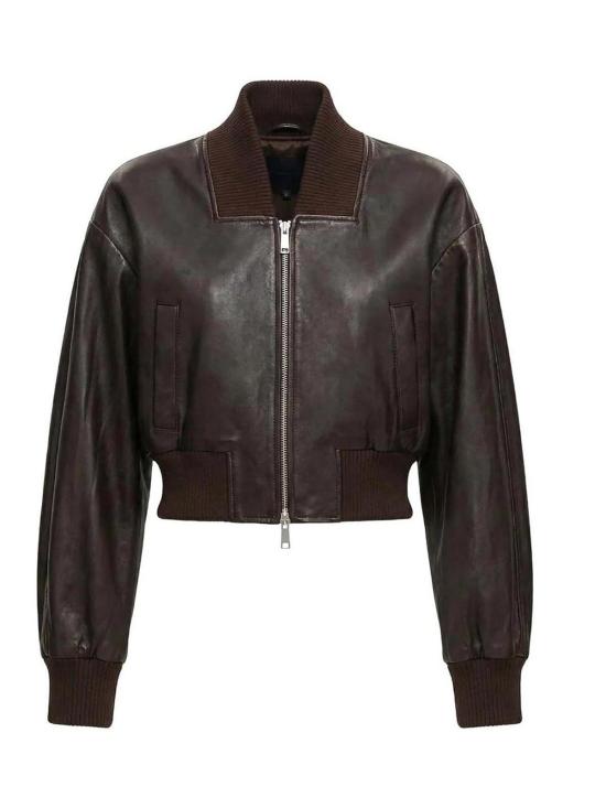 26SS 셀프 포트레이트 가죽 자켓 SS26042JABRBROWN Brown