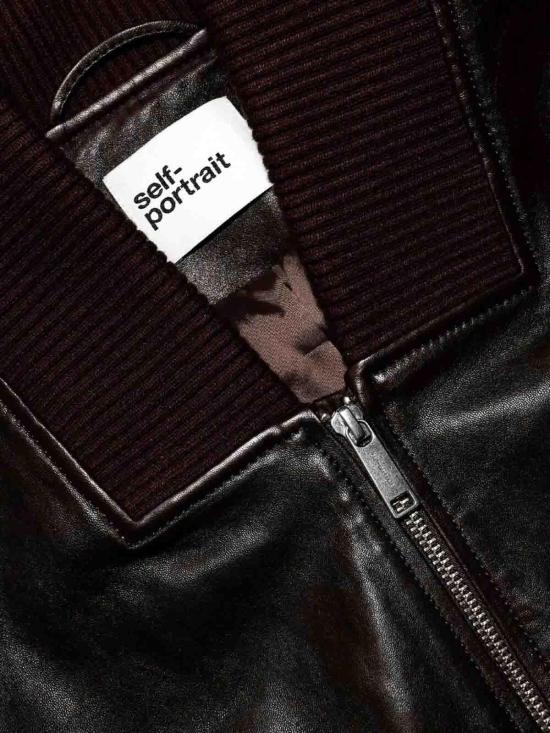 26SS 셀프 포트레이트 가죽 자켓 SS26042JABRBROWN Brown - SELF PORTRAIT