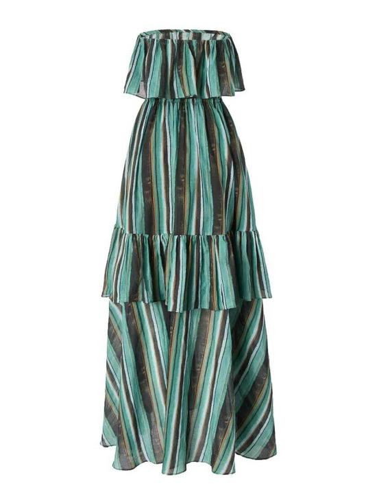 26SS 핑코 롱 원피스 106878A3CHSD3 Green - PINKO