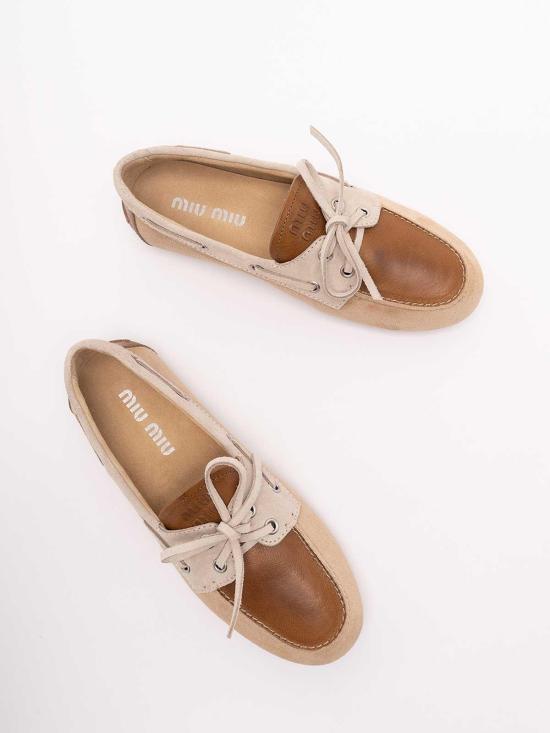 26SS 미우미우 로퍼 5D123E3K0FF005F05BS Brown - MIU MIU