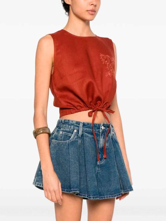 26SS 트윈셋 민소매 티셔츠 261TT230313332 Brown - TWINSET