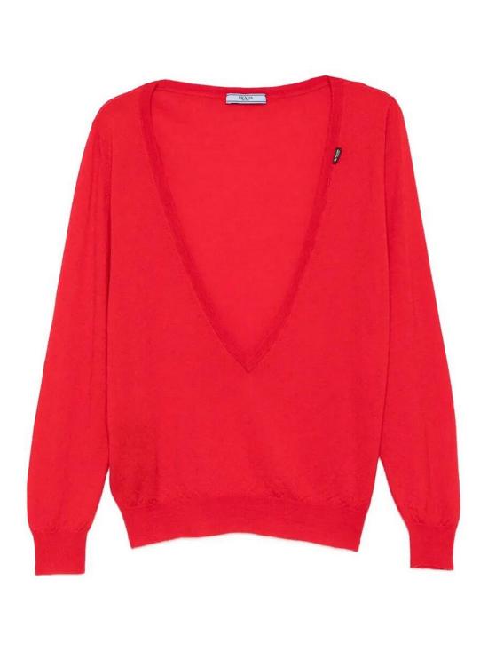 26SS 프라다 긴팔 티셔츠 P24C3G19VKSOOOF0011 Red