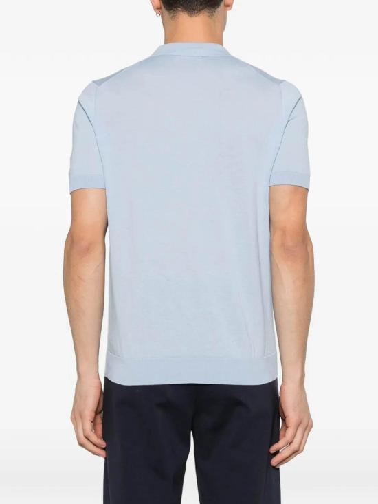 26SS 피아젠차 폴로 티셔츠 M1540001001610 Light Blue - PIACENZA 1733
