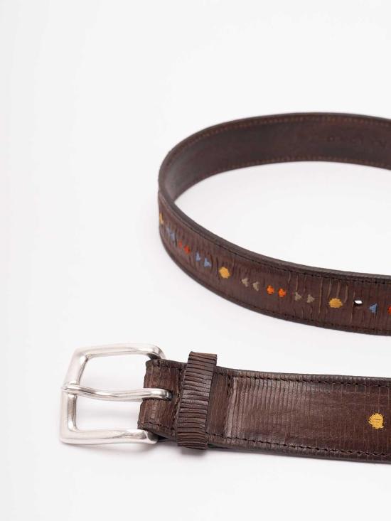 26SS 오르치아니 가죽 벨트 U08391BDYTMORO Dark Brown - ORCIANI