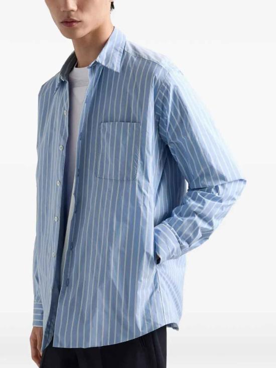 26SS 프라다 긴팔 셔츠 UCN672189HSOOOF0D9K Light Blue - PRADA
