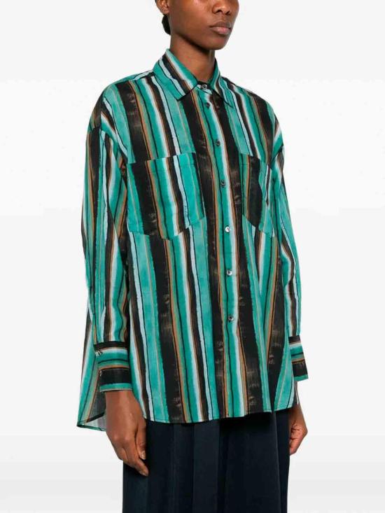 26SS 핑코 블라우스 106990A3CHSD3 Green - PINKO