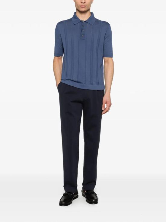 26SS 피아젠차 폴로 티셔츠 M1140018001790 Blue - PIACENZA 1733