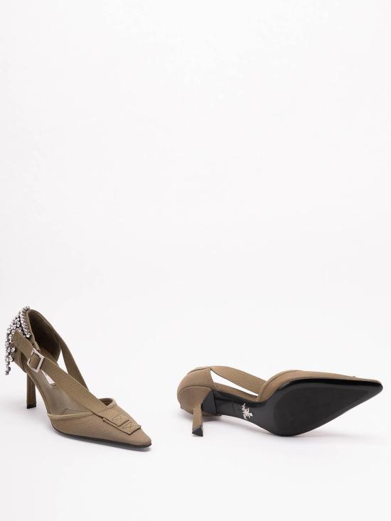 26SS 프라다 힐/펌프스 1I443O010FB075F0161 Dark Green - PRADA