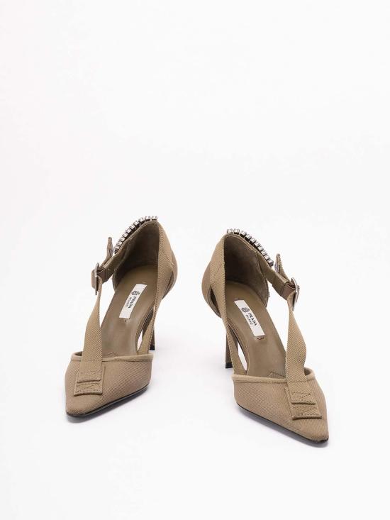 26SS 프라다 힐/펌프스 1I443O010FB075F0161 Dark Green - PRADA