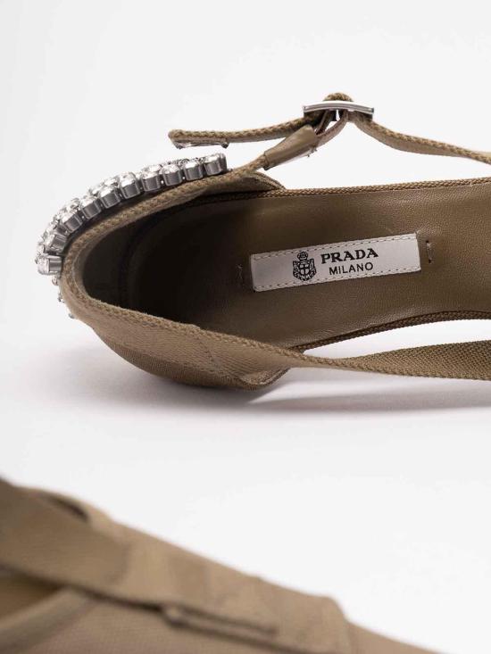 26SS 프라다 힐/펌프스 1I443O010FB075F0161 Dark Green - PRADA