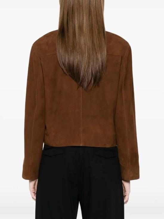 26SS 딸리아토레 가죽 자켓 VALERIEPECHE260126E242 Brown - TAGLIATORE