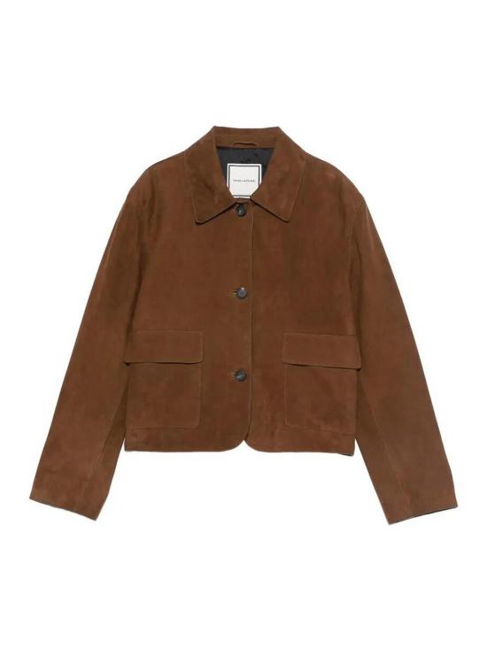 26SS 딸리아토레 가죽 자켓 VALERIEPECHE260126E242 Brown