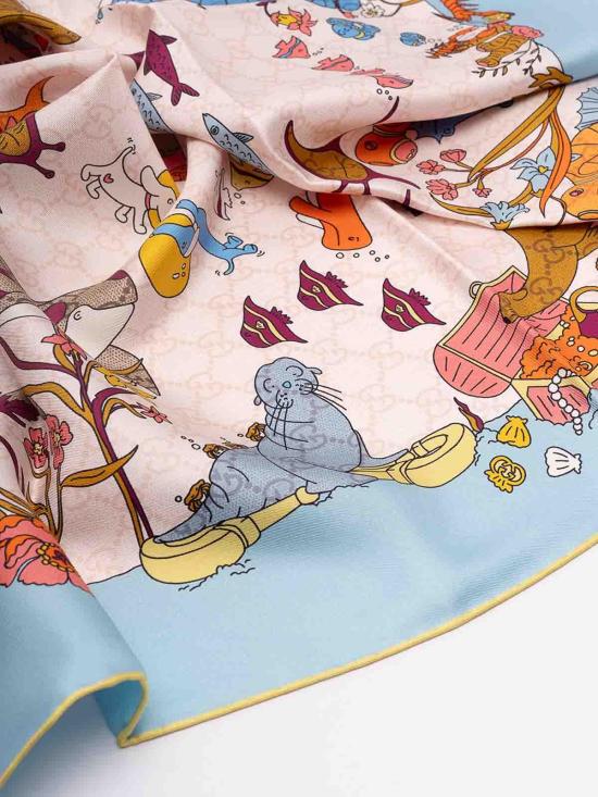 26SS 구찌 머플러/스카프 8519913G0014900 Blue - GUCCI