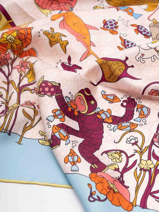 26SS 구찌 머플러/스카프 8519913G0014900 Blue - GUCCI