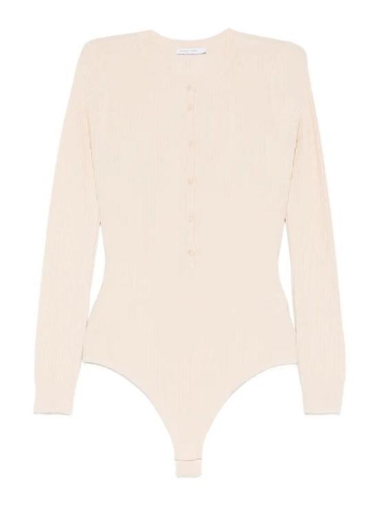 26SS 파트리지아페페 바디수트 티셔츠 8K0358K300W409 White