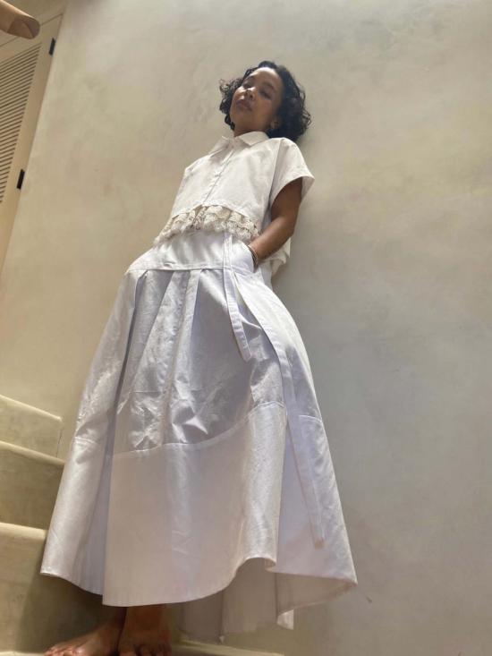  예세이트 롱 스커트 예사엣 세블 스커트 멀티 - YESAET