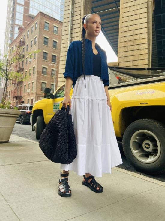  예세이트 롱 스커트 예사엣 세블 스커트 멀티 - YESAET