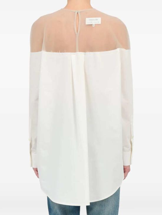 26SS MM6 메종마르지엘라 셔츠 S62NH0053M35256 101 OFF WHITE - MM6 MAISON MARGIELA