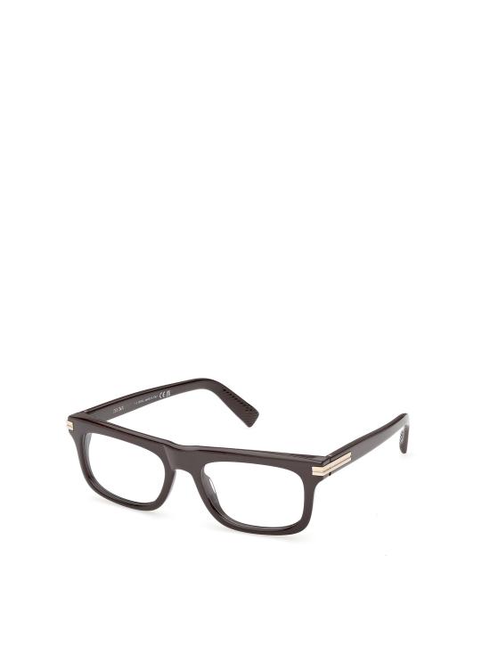 26FW 에르메네질도제냐 안경 EZ5343 048 SHINY DARK BROWN - ERMENEGILDO ZEGNA