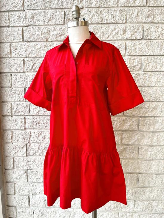  조나단 심카이 숏 원피스 Jonathan Simkhai 크리스 미니 드레스 스칼렛 - JONATHAN SIMKHAI