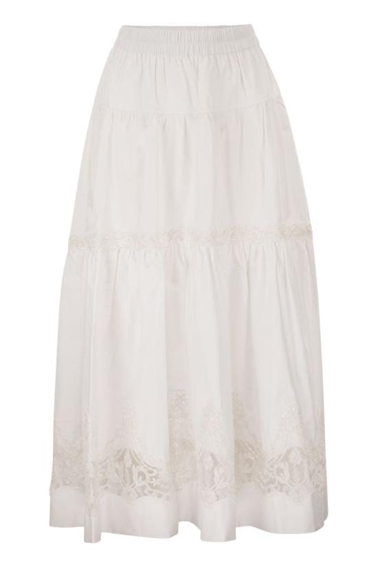 26SS 마우리치오 미코노스 롱 스커트 W04060581 WHITE