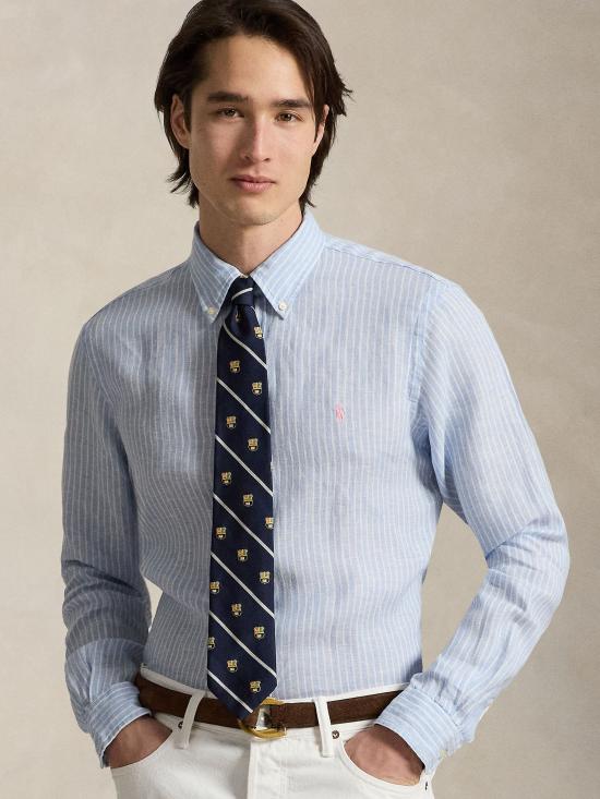 26SS 폴로 랄프로렌 긴팔 셔츠 710B15594005 CLEAR BLUE - POLO RALPH LAUREN