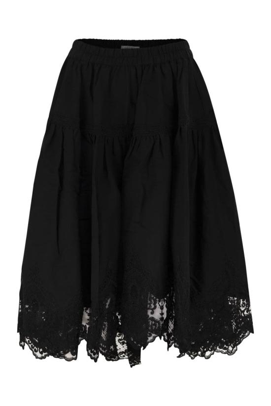 26SS 마우리치오 미코노스 미디 스커트 W04080281 BLACK