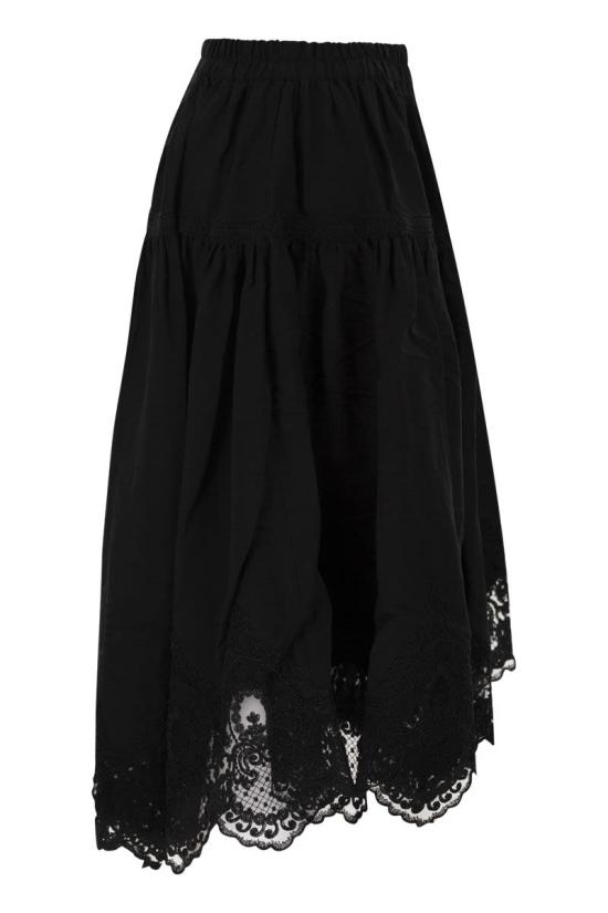 26SS 마우리치오 미코노스 미디 스커트 W04080281 BLACK - MAURIZIO MYKONOS