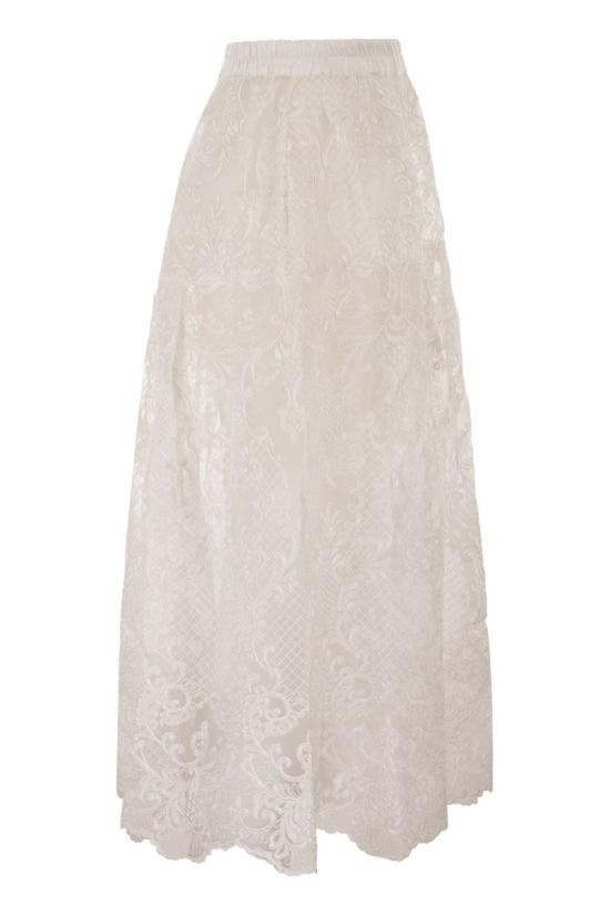 26SS 마우리치오 미코노스 미디 스커트 W04091981 OFF WHTE OFFWHTE WHITE - MAURIZIO MYKONOS