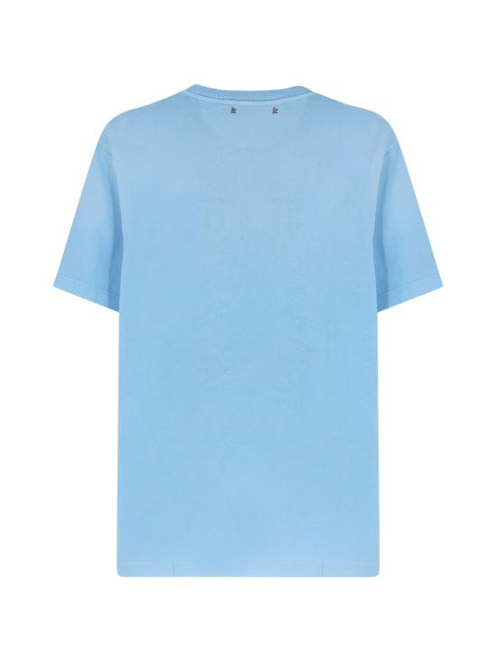 26SS 골든구스 반팔 티셔츠 GMP01220P00236850977 CLEAR BLUE - GOLDEN GOOSE
