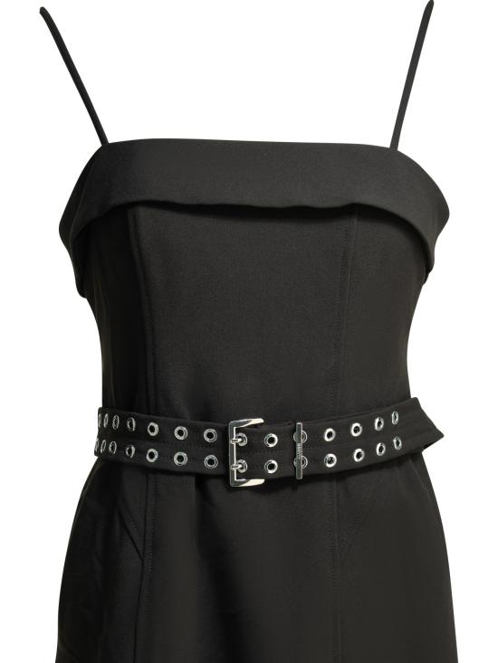 26SS 가니 미디 원피스 A1030559099 BLACK - GANNI