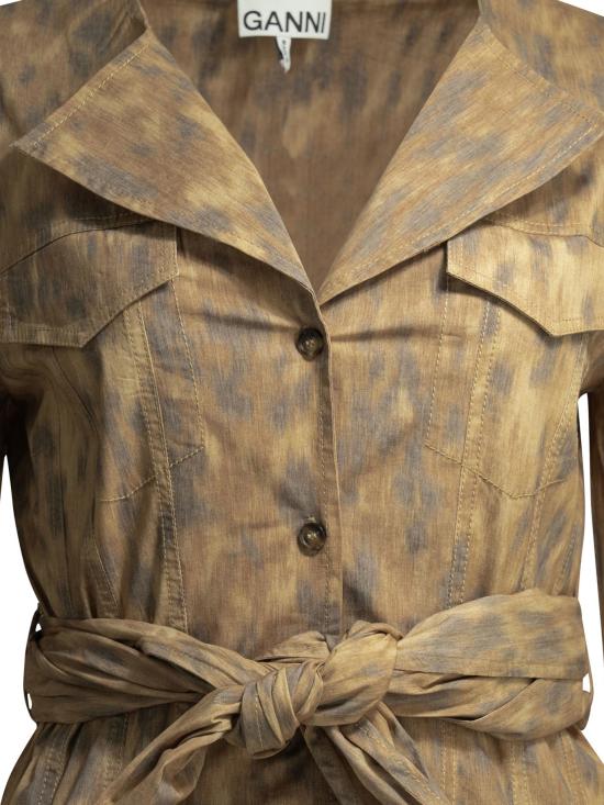 26SS 가니 미디 원피스 A1030478ZZT BEIGE - GANNI