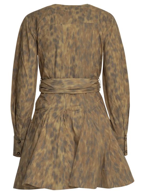 26SS 가니 미디 원피스 A1030478ZZT BEIGE - GANNI