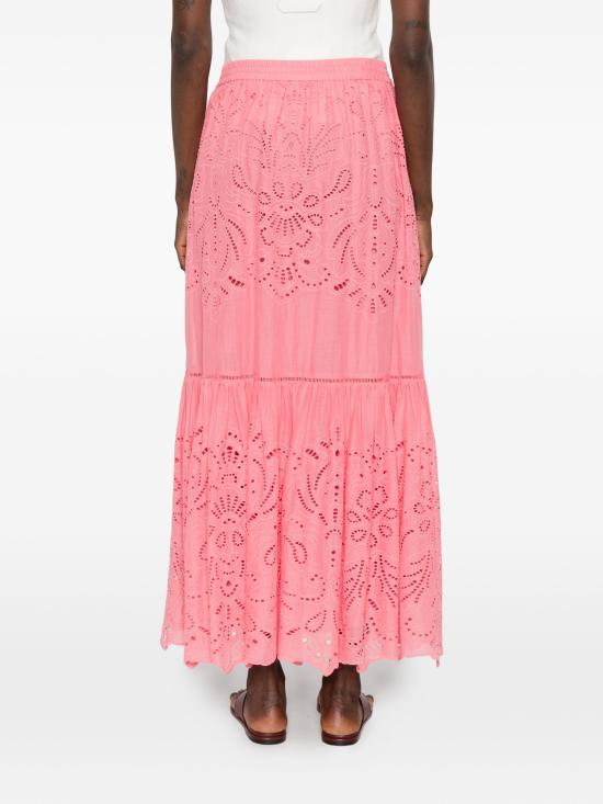 26SS 에르마노 롱 스커트 D48EO012EN0 MF749ROSABUBB - ERMANNO