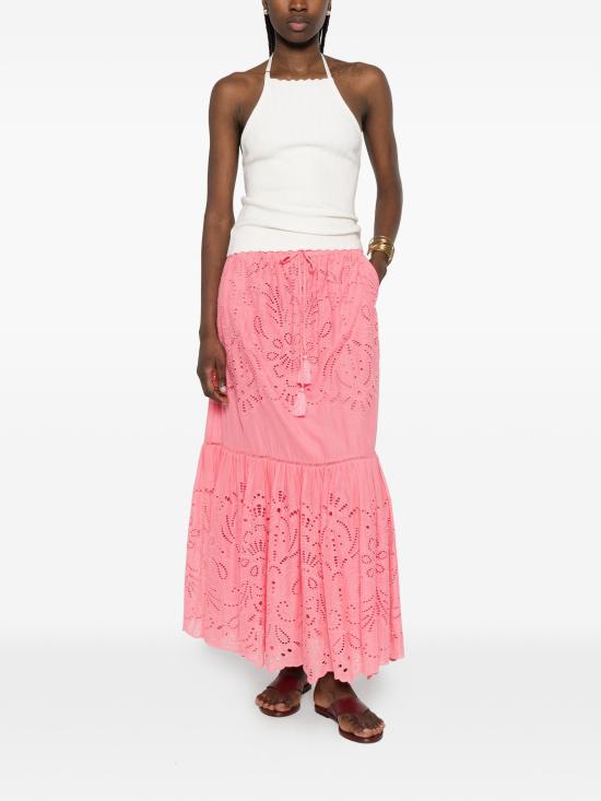 26SS 에르마노 롱 스커트 D48EO012EN0 MF749ROSABUBB - ERMANNO