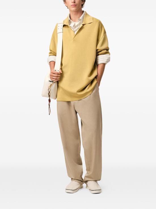 26SS 아미 코튼 엘라스티케이티드 웨이스트 트라우저 HTR868CO0214 A036BEIGETAUP - AMI