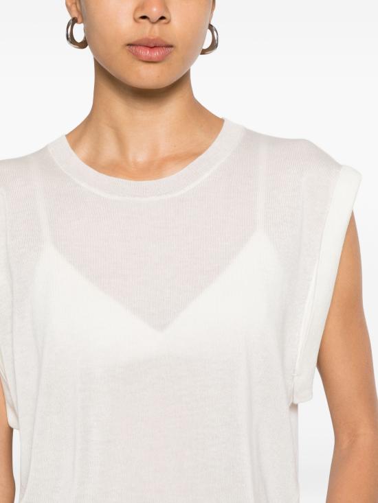 26SS 앱솔루트 캐시미어 스웨터 AF1G000LYC000 WHITE - ABSOLUT CASHMERE