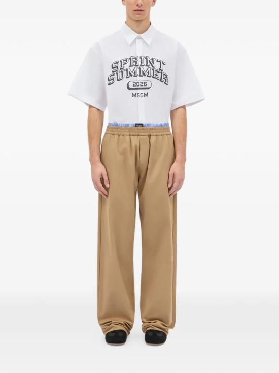 26SS 엠에스지엠 스트레이트 팬츠 4040MP06 26710424 BEIGE - MSGM