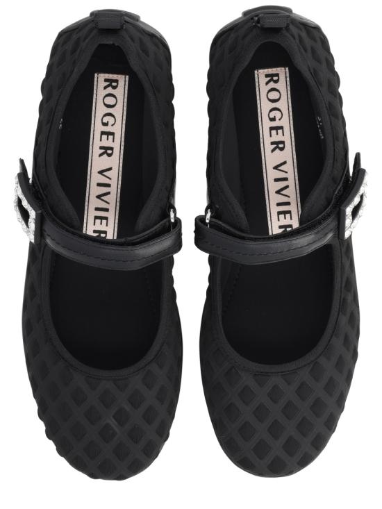 26SS 로저비비에 플랫 슈즈 RVW79344120NYE B999 BLACK - ROGER VIVIER