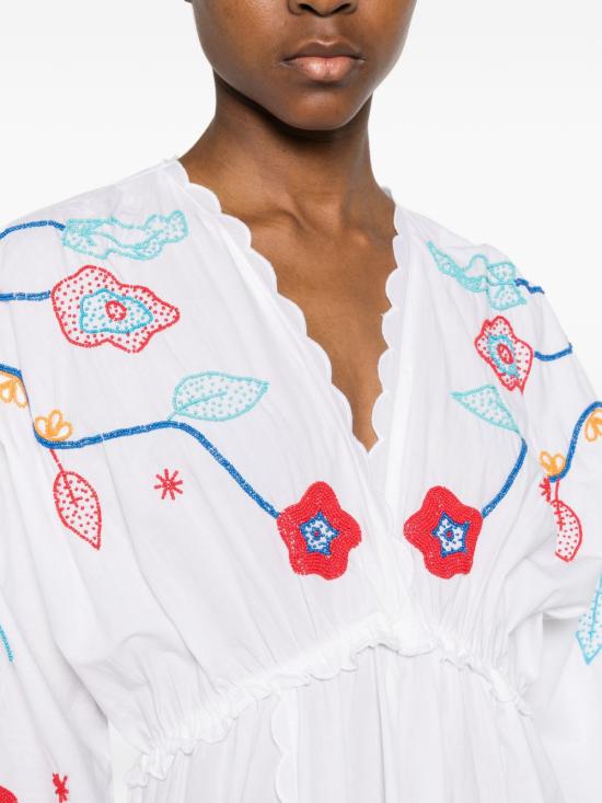 26SS 포르테포르테 미디 원피스 14850MYDRESSCRYSTAL BIANCO - FORTE FORTE