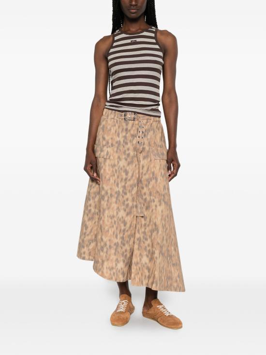 26SS 가니 미디 스커트 A1090174ZZT BEIGE - GANNI