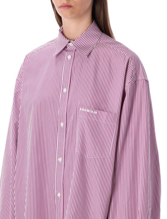 25FW 발렌시아가 긴팔 셔츠 852322TGM025075 purple - BALENCIAGA