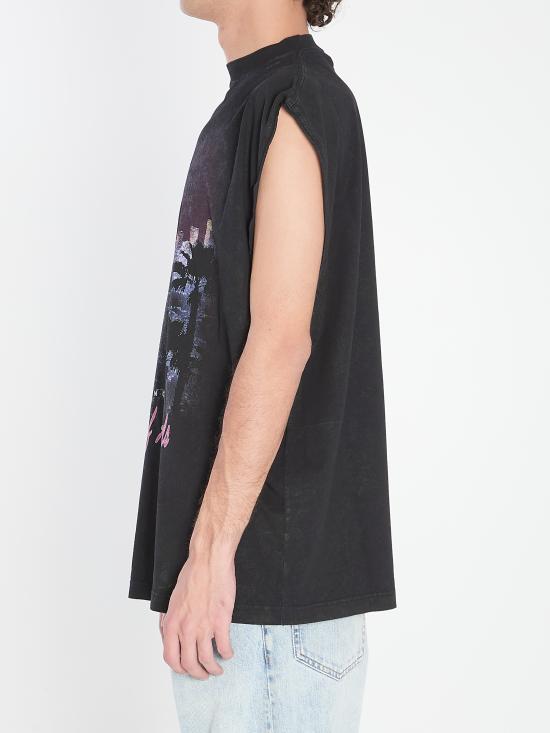 25FW 발렌시아가 민소매 티셔츠 833647TSVR21041 black - BALENCIAGA