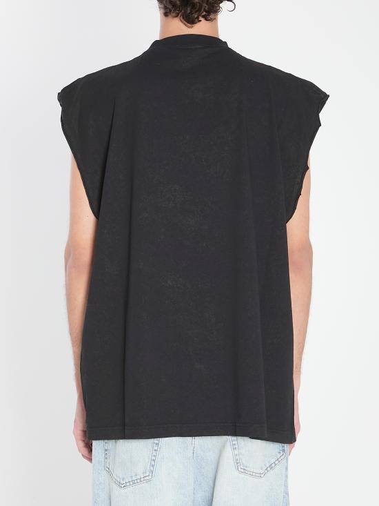 25FW 발렌시아가 민소매 티셔츠 833647TSVR21041 black - BALENCIAGA