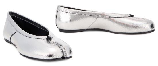 26SS 마르지엘라 타비 브로큰 미러 뉴 발레리나 S58WZ0130P5016T9002 Silver - MAISON MARGIELA