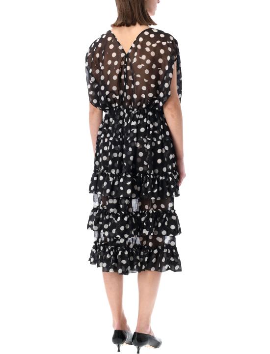 26SS 드리스 반 노튼 미디 원피스 2610110073033 900 BLACK - DRIES VAN NOTEN